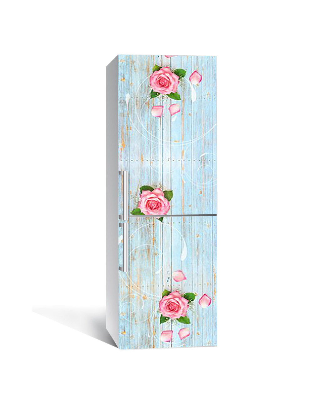 Наклейка 3D на холодильник Zatarga Роза и бирюза 650х2000 мм (1323458936) Наклейка 3D на холодильник Zatarga Роза и бирюза 650х2000 мм (1323458936)