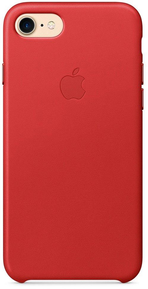 Чехол-накладка Apple Leather Case for iPhone 7/8, PRODUCT Red (HC)