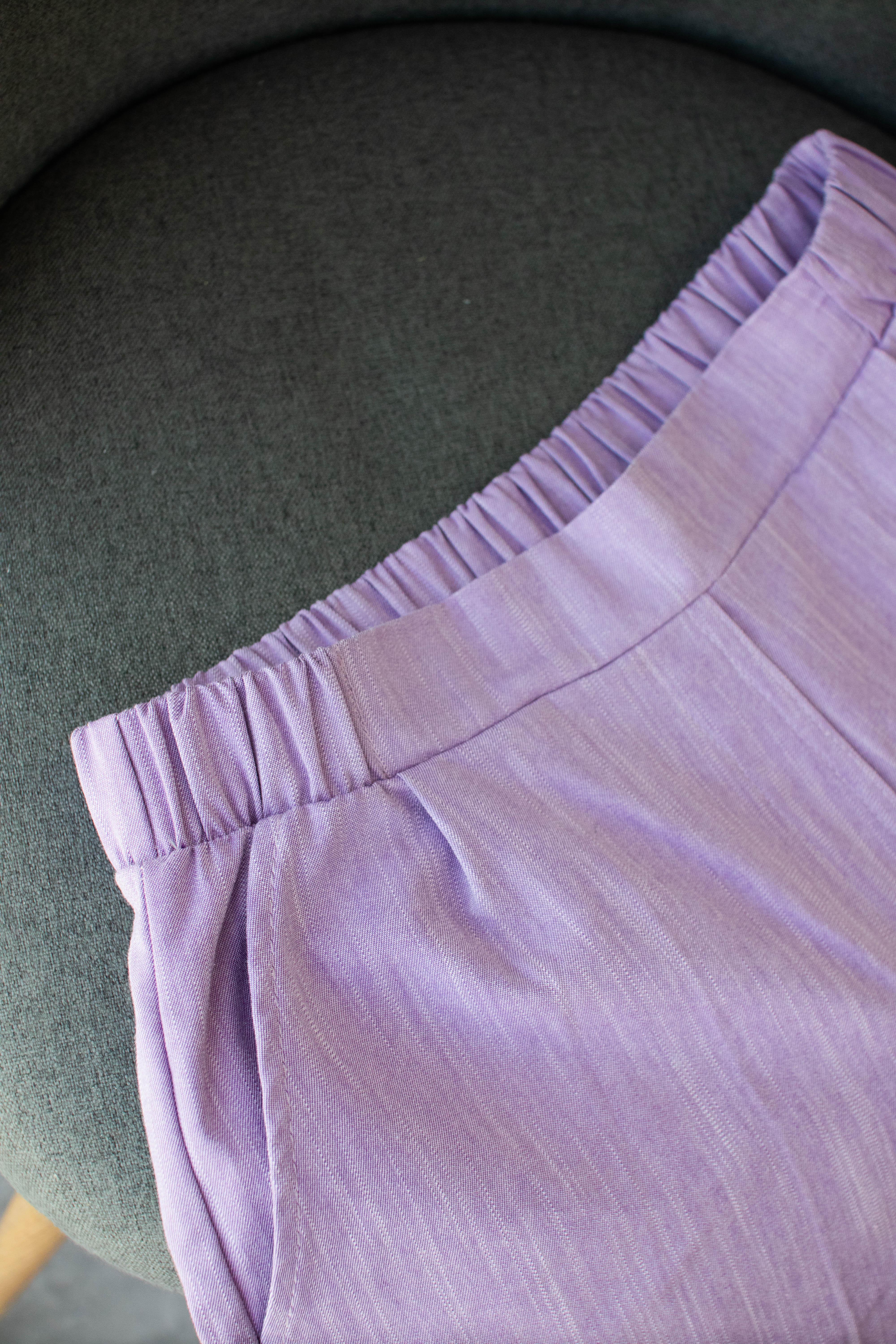 Штани палаццо жіночі VSlatinina джинсові L Фіолетовий (012345678946) - фото 9 Штани палаццо жіночі VSlatinina джинсові L Фіолетовий (012345678946) - фото 9