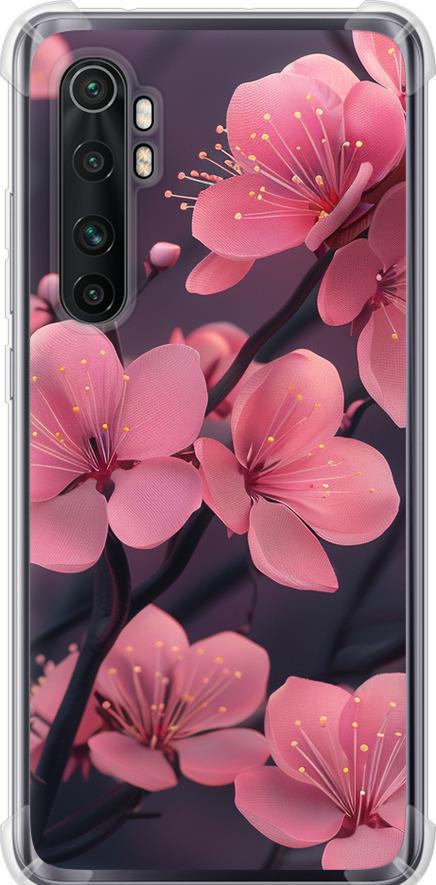 Чехол на Xiaomi Mi Note 10 Lite Пурпурная сакура (6075sp-1937-42517)