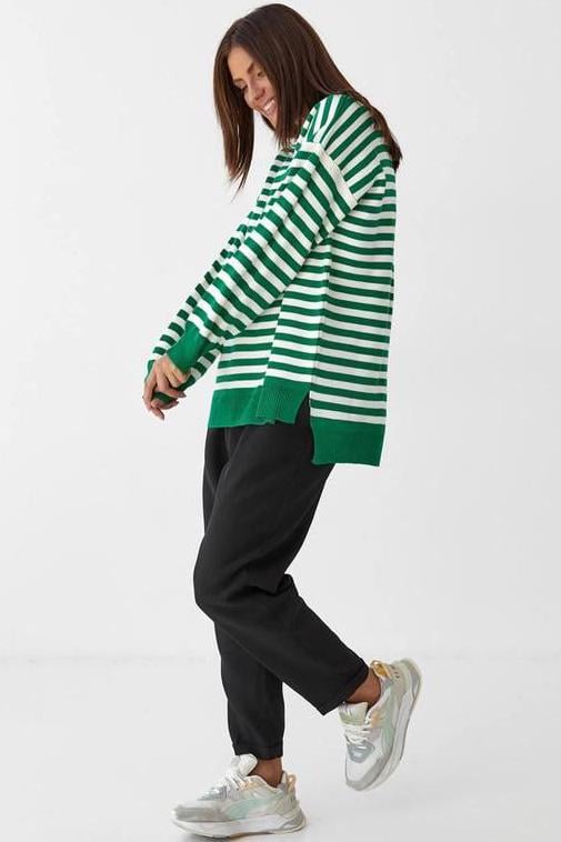 Светр жіночий 207016 XL-2XL Зелений (207016_!337471_48-50) - фото 2