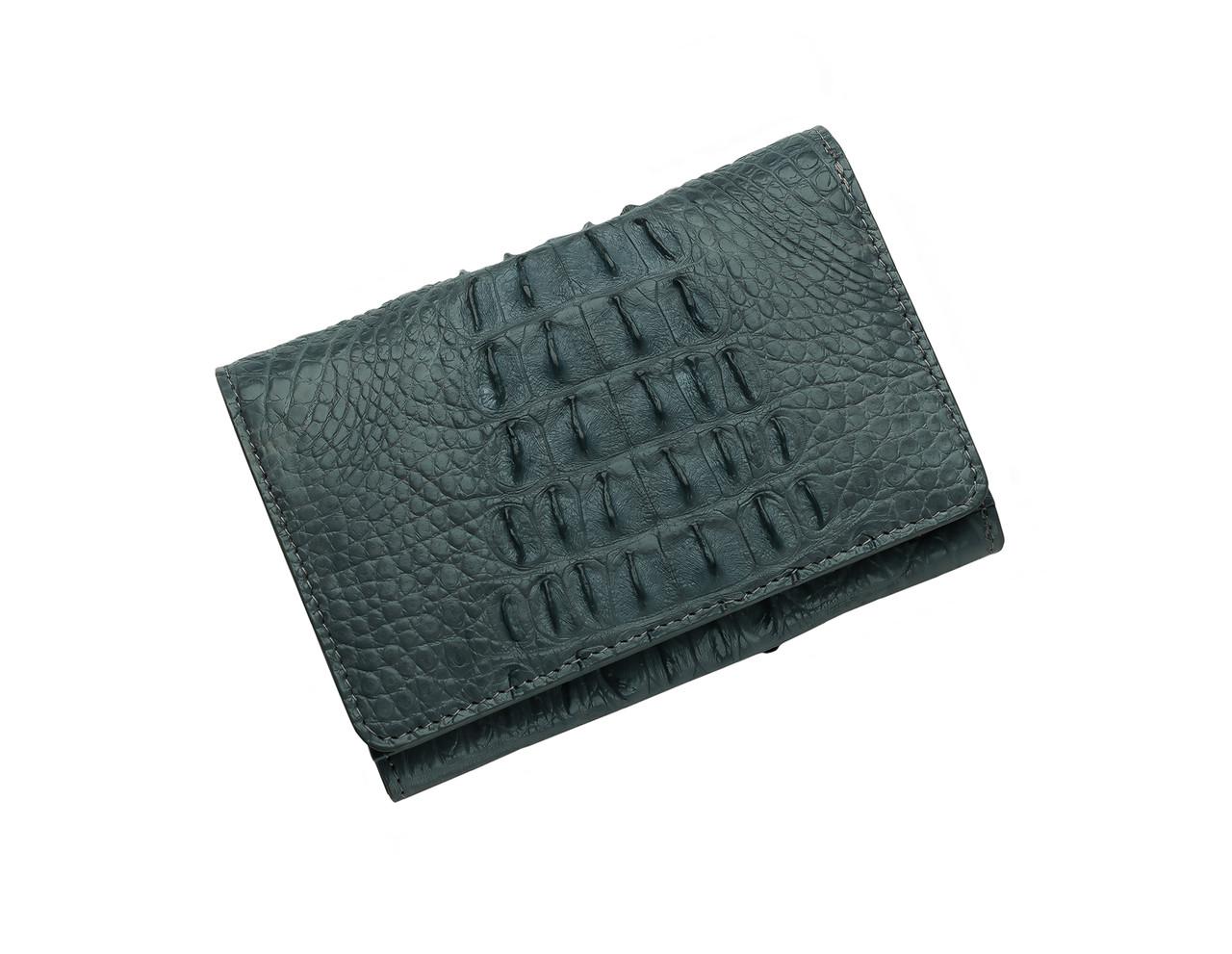 Кошелек Ekzotic Leather женский из кожи крокодила Серый (cw103)