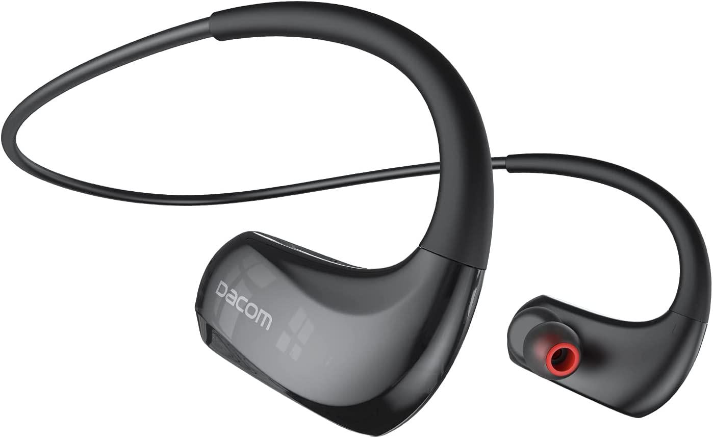 Навушники бездротові для бігу Dacom Athlete G93 з шийним ободом Black (53586566)