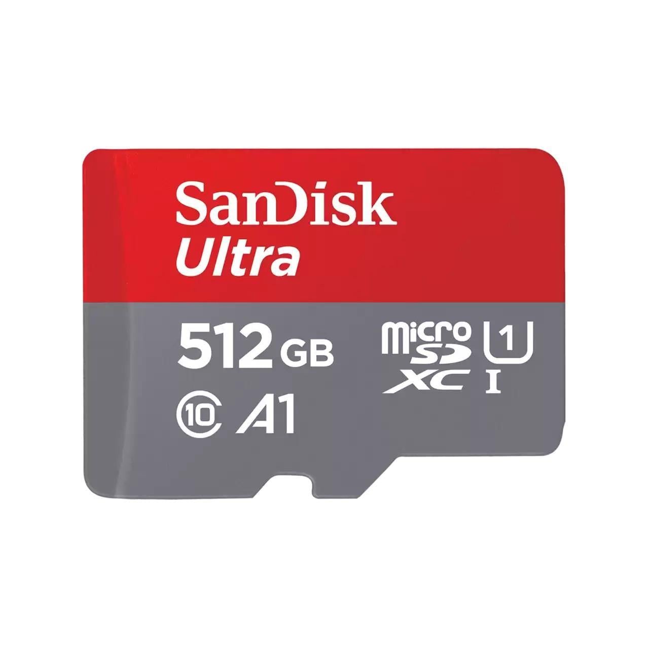 Картка пам'яті microSDXC 512 ГБ SanDisk Ultra with SD Adapter (SDSQUAC-512G-GN6MA)