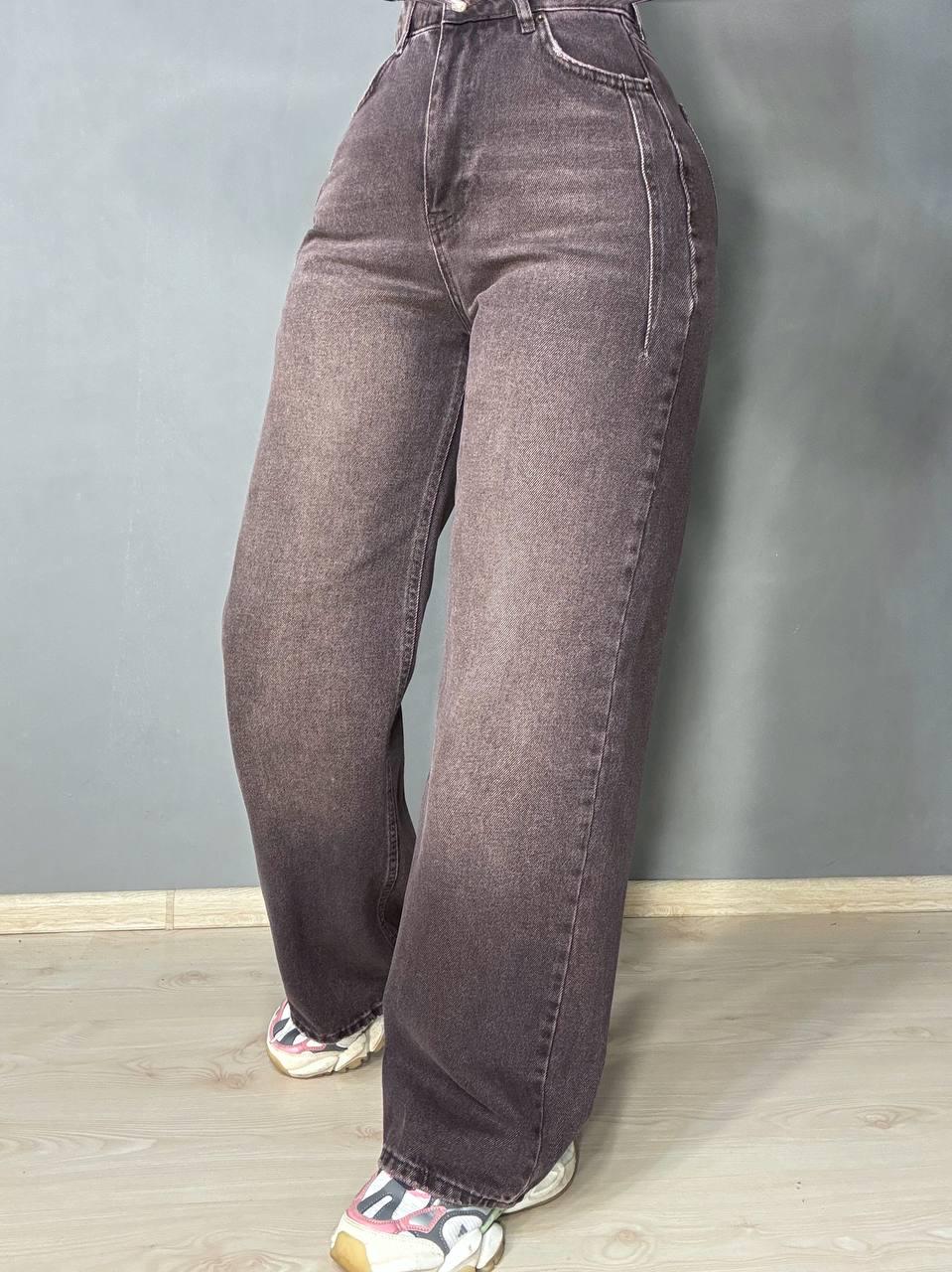 Джинсы женские Its Basic 2499-2 WIDE LEG палаццо Коричневый