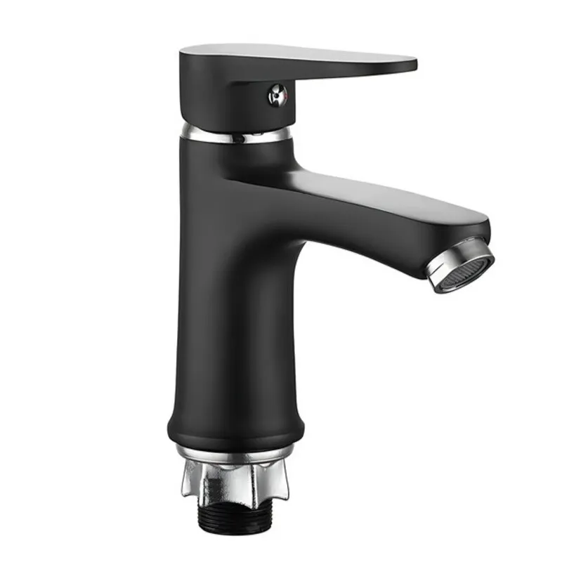 Смеситель для умывальника MIXXUS Elvis 001 Nut без подвода Black (MI6577)