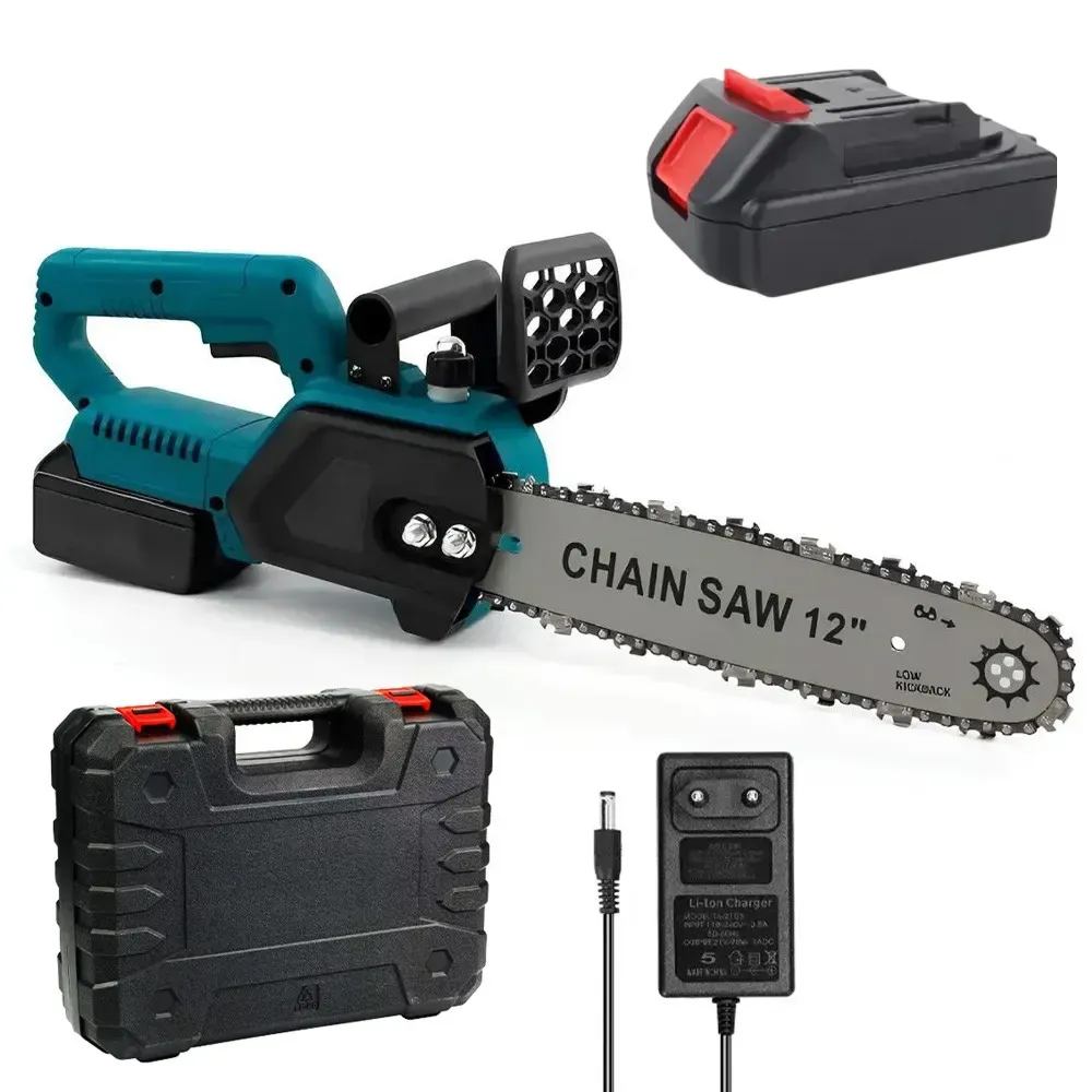 Электропила аккумуляторная 12" в кейсе и 2 аккумулятора (CS62)