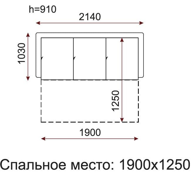 Диван-книжка МАКСІ-Меблі Бамбук (9240) - фото 3