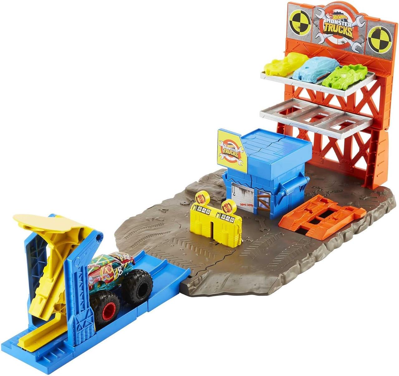 Игрушечная машинка Hot Wheels Monster Trucks Blast Station Playse Приключения на станции (2046149157) - фото 5