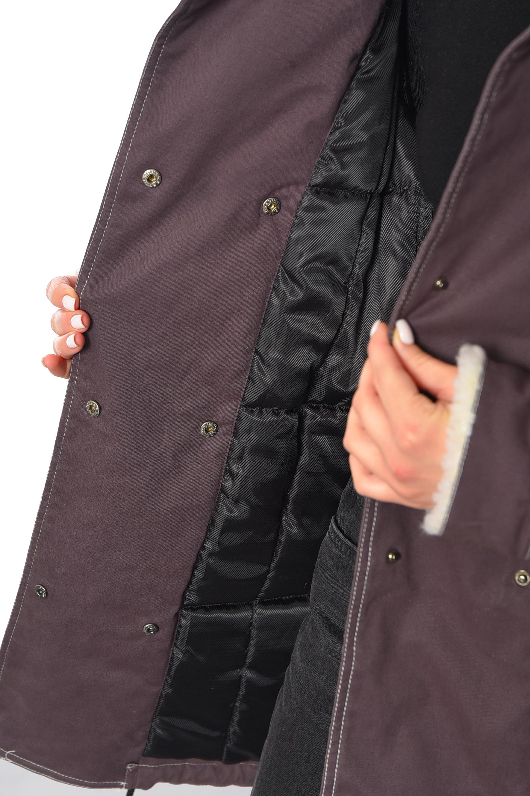 Парку жіноча демісезонна L Бордовий (193286) - фото 4 Парку жіноча демісезонна L Бордовий (193286) - фото 4