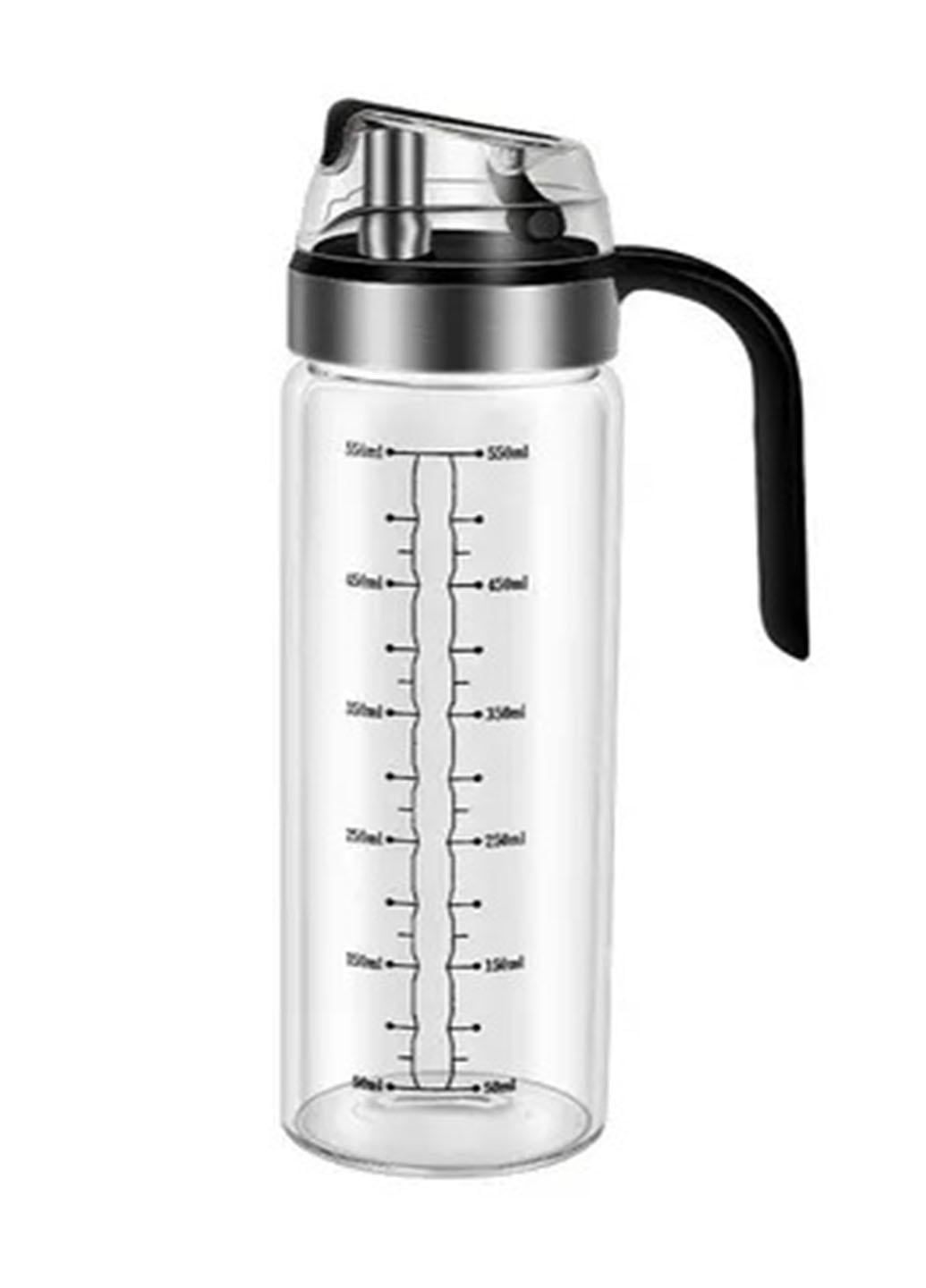 Бутылка диспансера для масла и уксуса с дозатором Frico FRU-119 стеклянная с автоматическим открытием 550 мл Прозрачный (119Е)