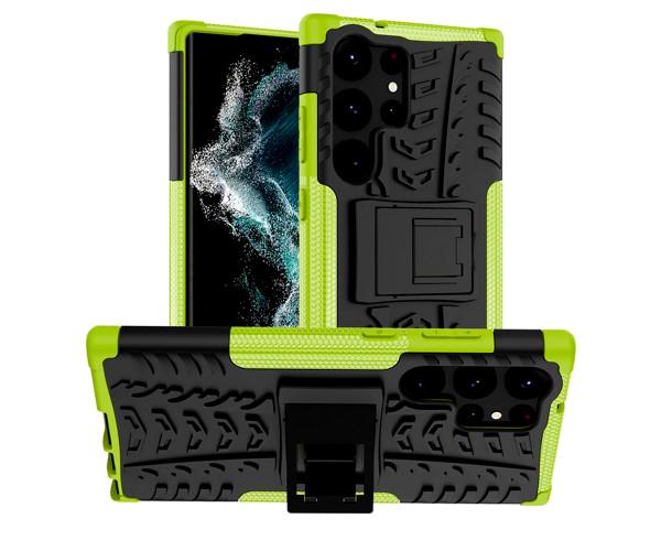 Бронированный чехол Armored Case для Samsung Galaxy S23 Ultra Зеленый