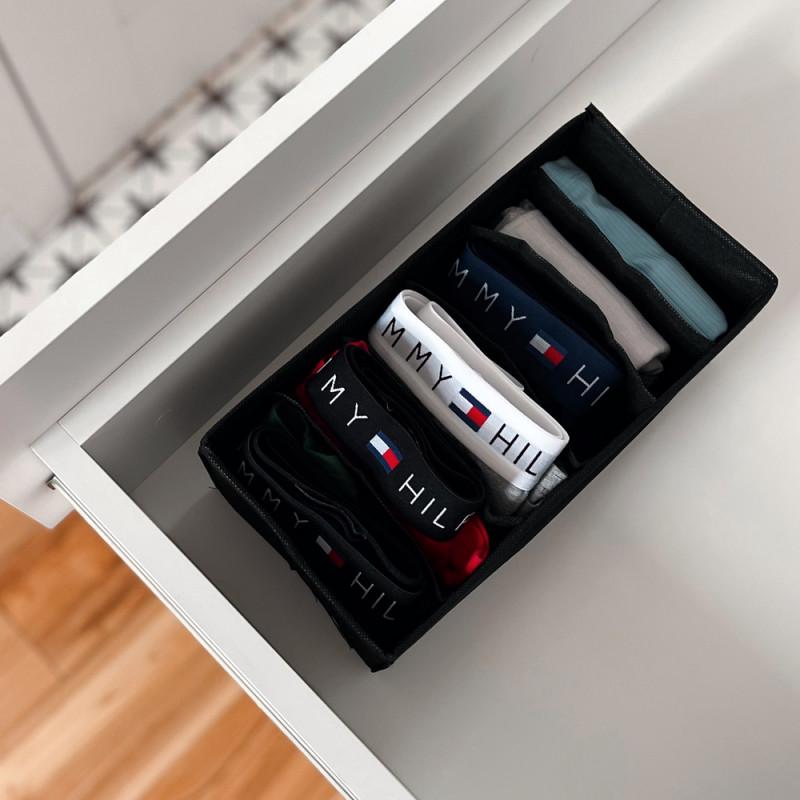 Органайзер на 6 прямокутних комірок Чорний (Bl-nsk)