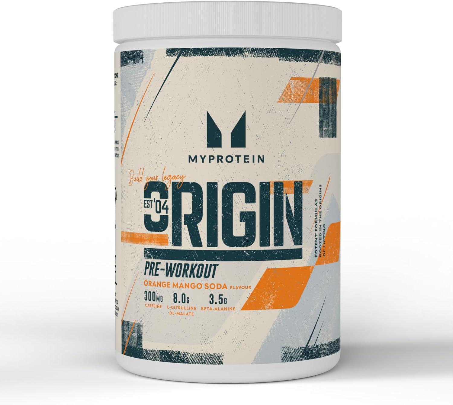 Предтренировочный комплекс MyProtein Origin Pre-Workout Orange mango 600 г