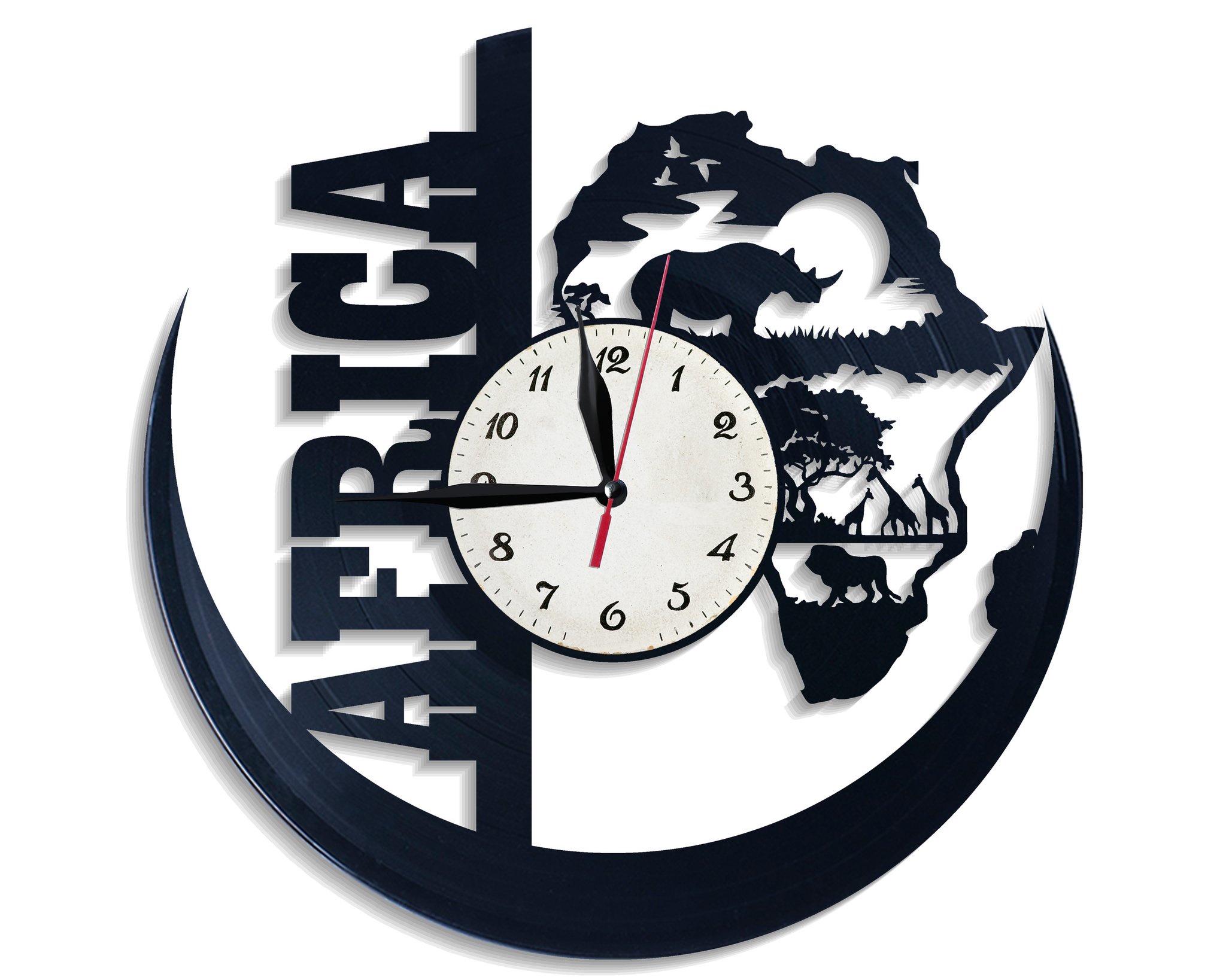 Часы настенные Африка 2503 из виниловой пластинки