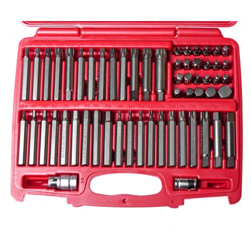 Набор бит TORX HEX SPLINE RIBE SQ 58 шт. (3509 JTC) - фото 2