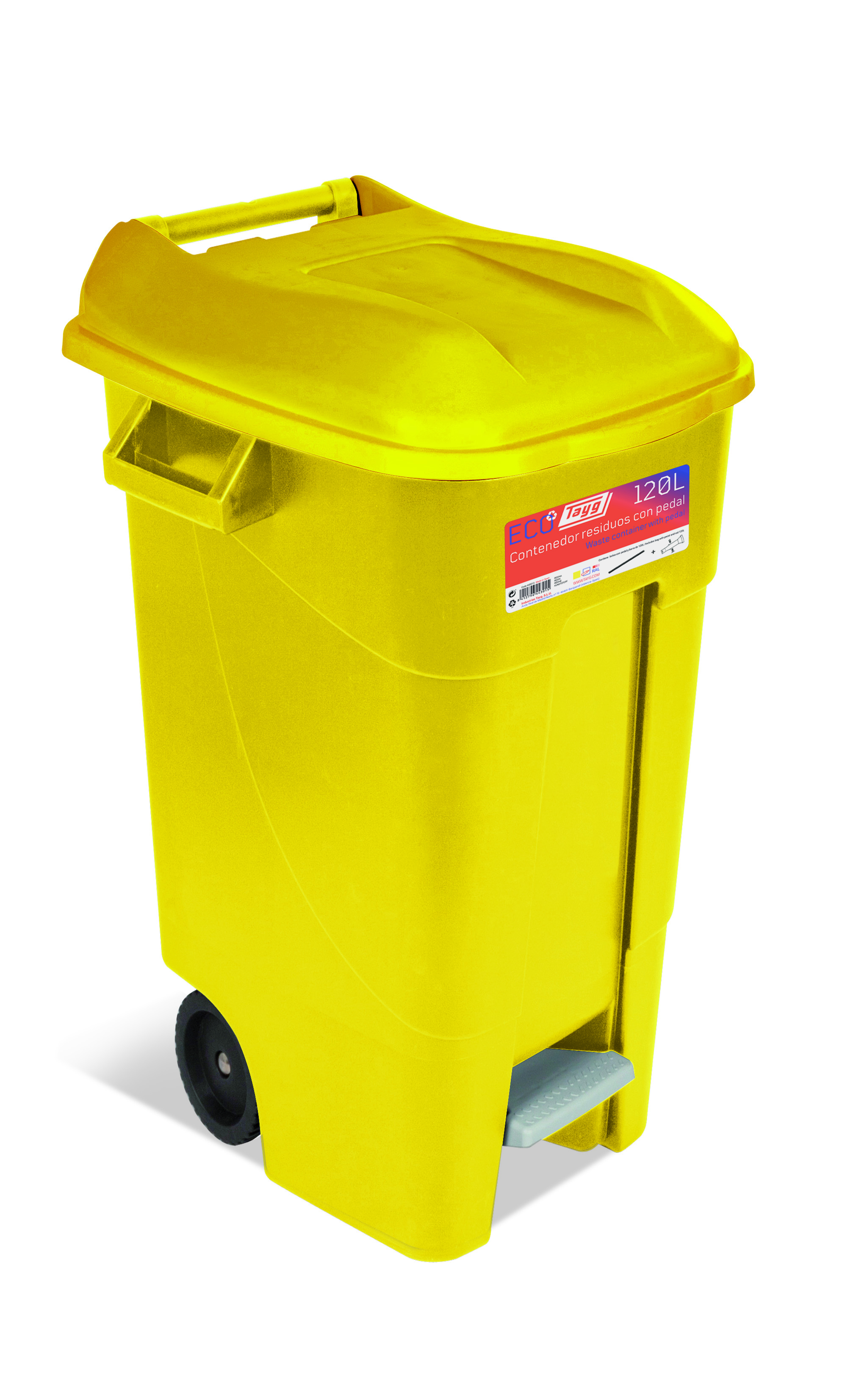 ᐉ Бак для мусора EcoTayg 120 л 60х56,8х88,6 см с педалью крышкой ...
