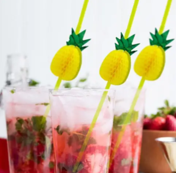 Трубочки коктейльні Ананас 10 шт. 245 мм Жовтий (618001) - фото 7 Трубочки коктейльні Ананас 10 шт. 245 мм Жовтий (618001) - фото 7