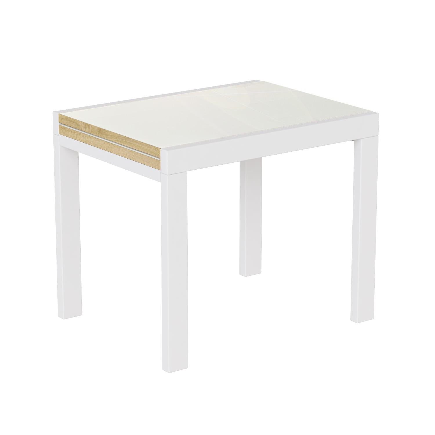 Стол-трансформер Art in Head Kors Glass 690x754x890 мм Дуб сонома/Белый (520010208)