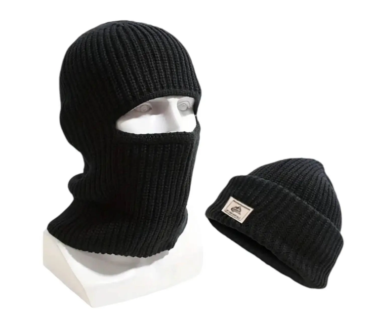 Шапка зимняя вязаная балаклава 2в1 (ШТБ21) - фото 2 Шапка зимняя вязаная балаклава 2в1 (ШТБ21) - фото 2