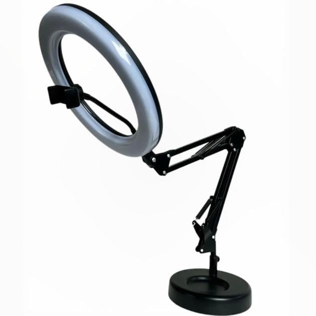 Настольная LED-лампа Sirius с гибкой ножкой и креплением для телефона IP20 TY-20 10W Черный (28688131)