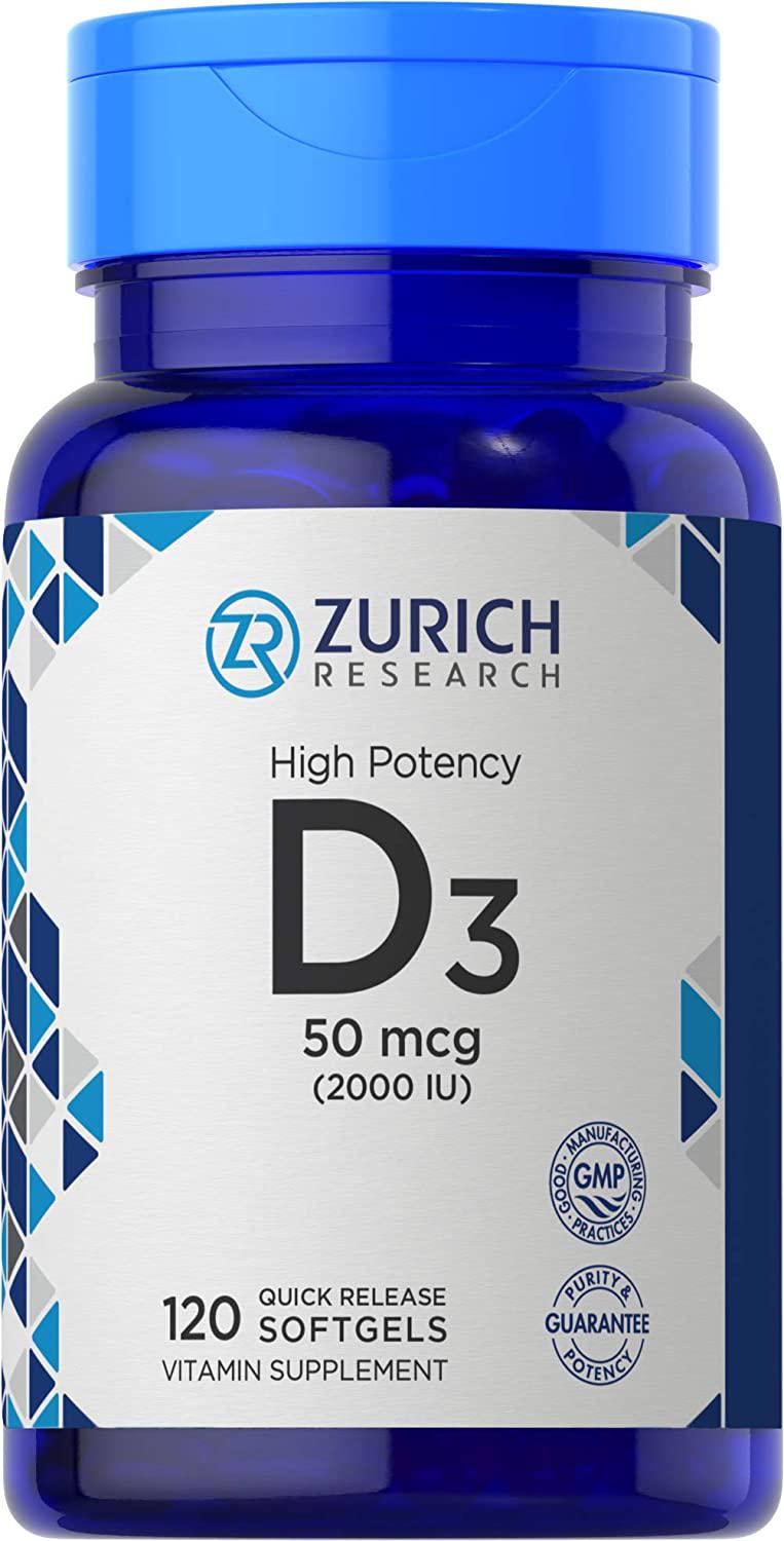 Мультивітаміни High Potency Vitamin D3 2000 IU 120 Quick Release Softgels