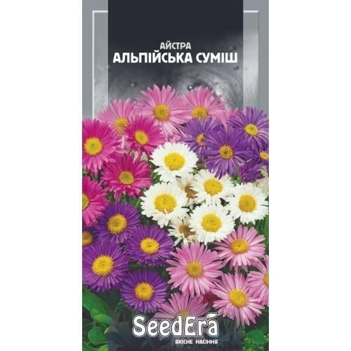 Семена цветов Астра многолетняя Альпийская смесь Семейный сад 0,1 г (CS-0903)