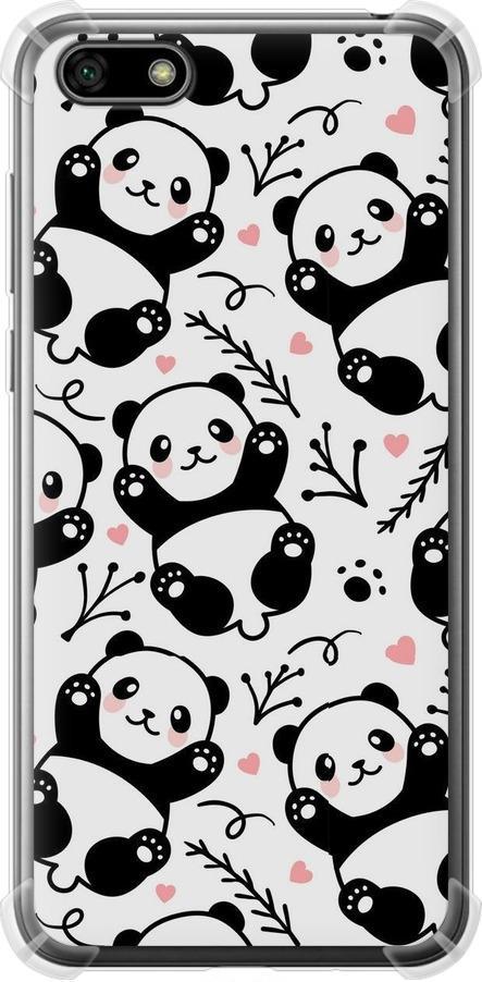 Чехол на Huawei Honor 7A Панды (4318sp-1805-42517)