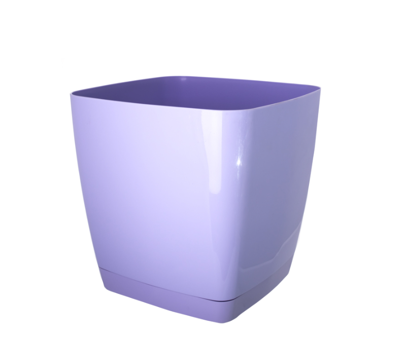 Горщик квадратний Toscana 22 см Ліловий (44402) - фото 1 Горщик квадратний Toscana 22 см Ліловий (44402) - фото 1