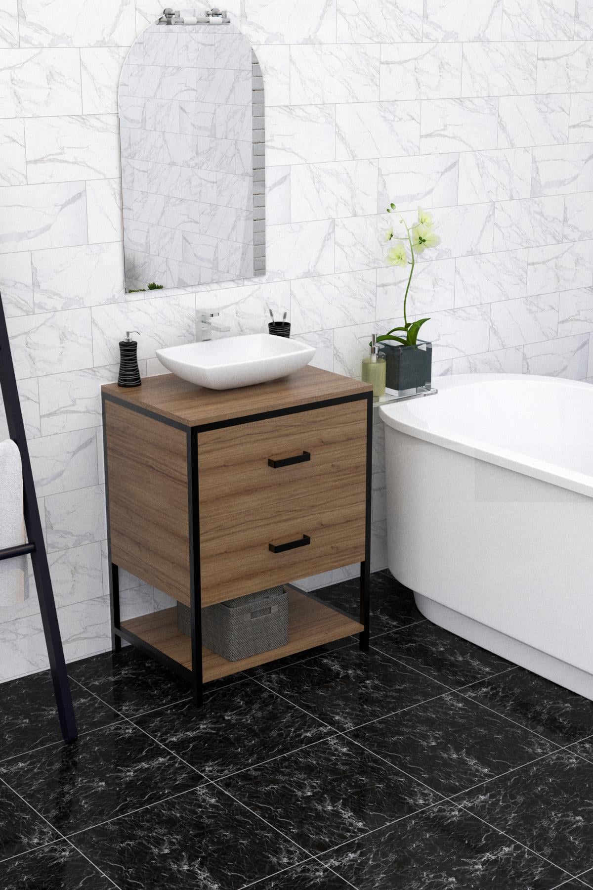 Тумба в ванную комнату EcoLoft Lazaro DSP-1165 под накладной умывальник в стиле лофт (24578657) Тумба в ванную комнату EcoLoft Lazaro DSP-1165 под накладной умывальник в стиле лофт (24578657)