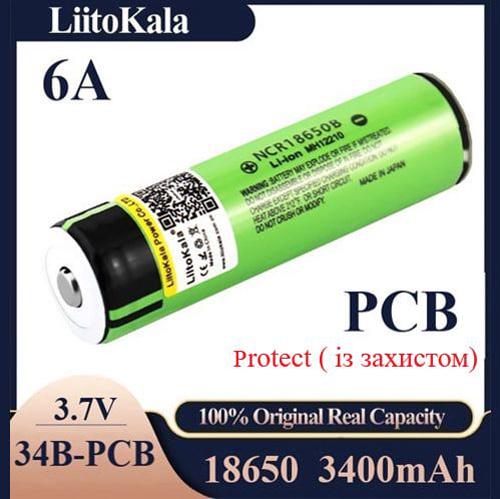 Акумулятор LiitoKala 18650 NCR 34B-PCB 3400 mAh з захистом - фото 3