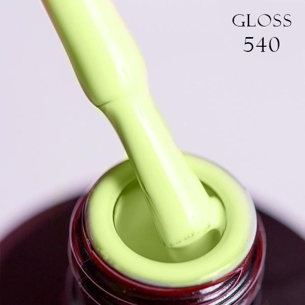 Гель-лак GLOSS 540 11 мл Светло-зеленый (82935)