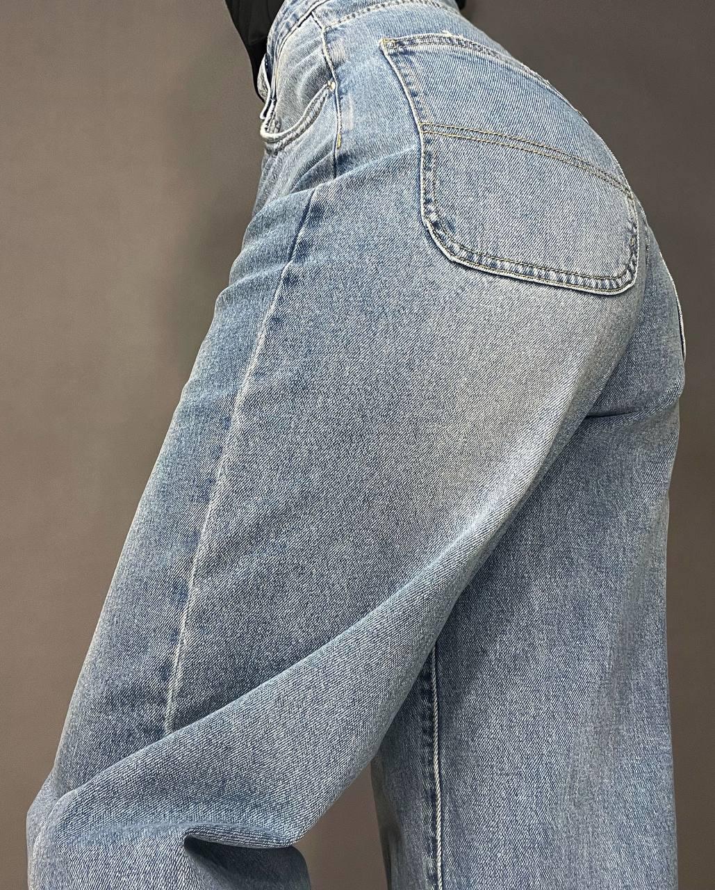 Джинси жіночі Cool Angels 3101 SKATER jeans банани висока талія стрейчеві р. 27 Світло-синій (3522) - фото 3