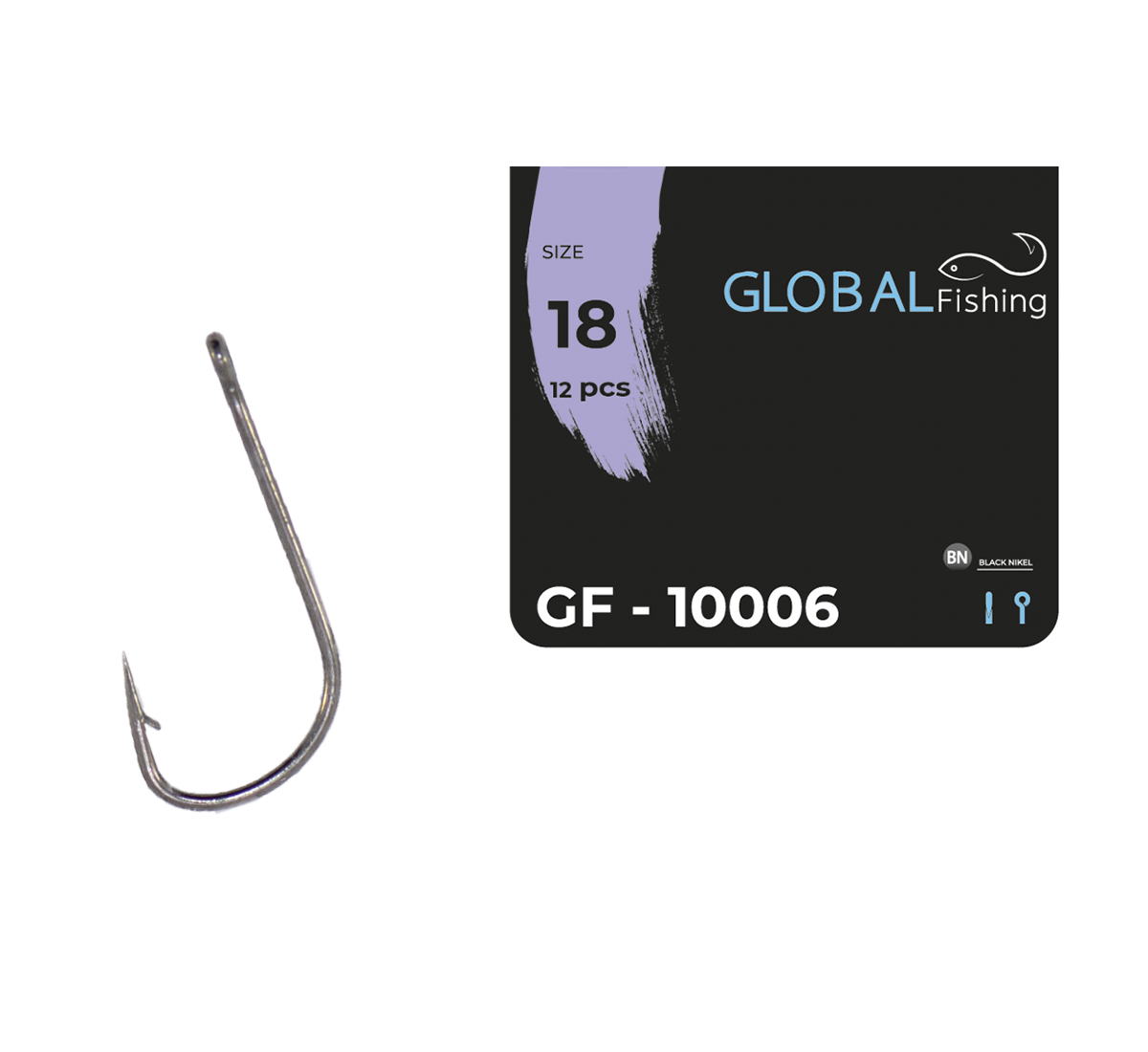 Крючок Global Fishing GF-10006 №18 (1646887709)