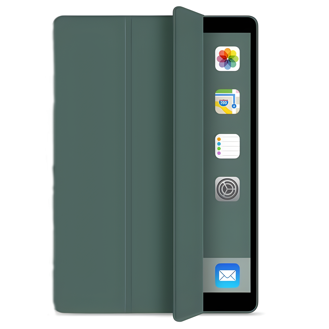 Чехол для iPad Air 1/2/iPad 5/6 9,7" с трехсложной подставкой и авто пробуждением Темно-зеленый (1900277660) - фото 1