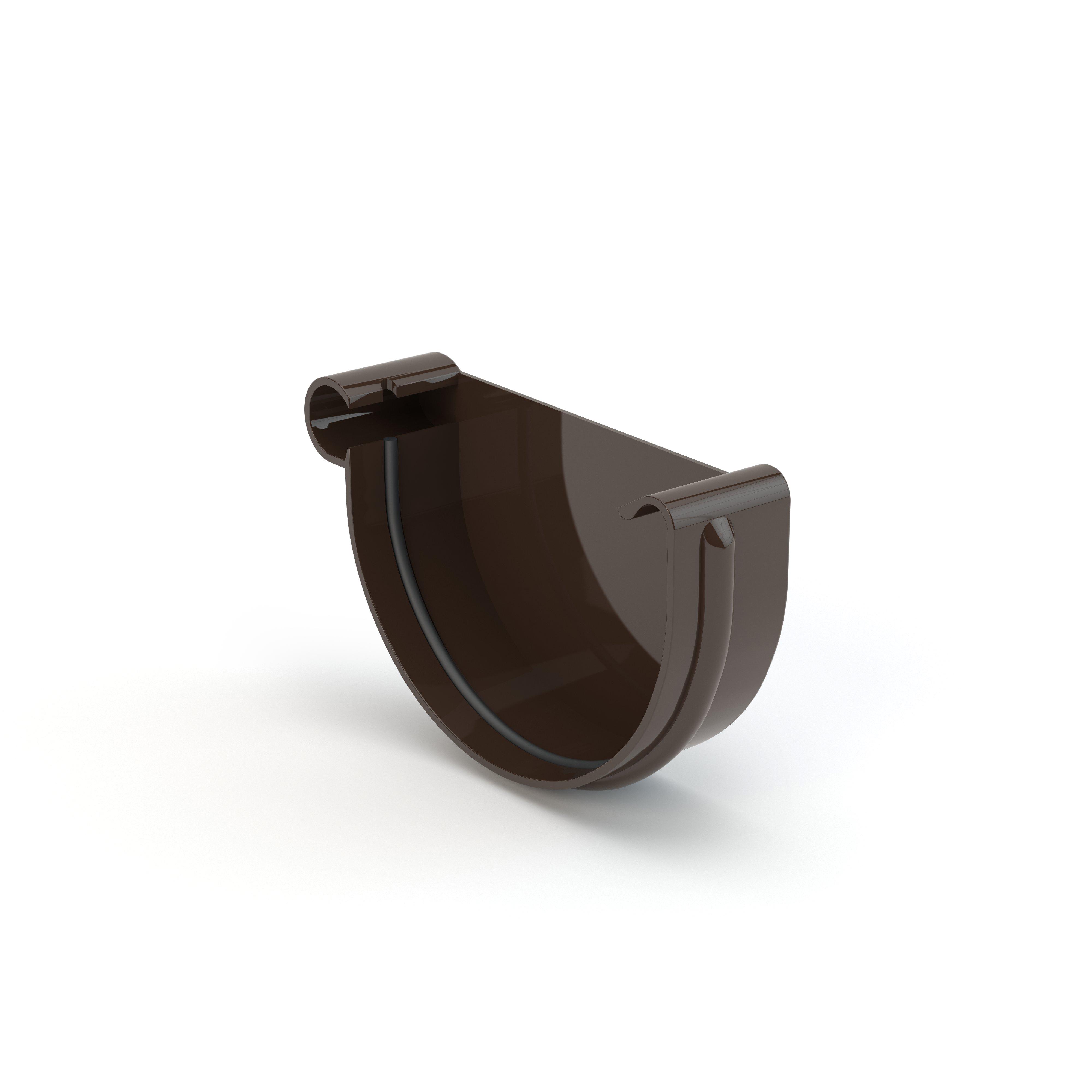 Заглушка ринви ліва Gamrat 125 мм Темно-коричневий (315-226-200) - фото 2 Заглушка ринви ліва Gamrat 125 мм Темно-коричневий (315-226-200) - фото 2