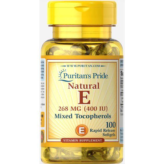 Витамин E Puritan's Pride Vitamin E-400 IU Mixed Tocopherols Natural 100 Caps