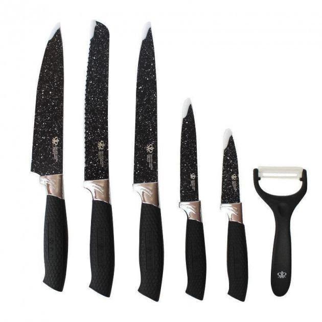 Набір ножів Non-Stick Coating Knife Set 6в1 кухарських зі сталі