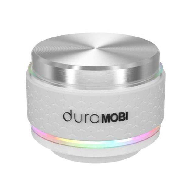 Віброколонка портативна бездротова Dura Mobi RGB Humbird Pro з присоскою Silver