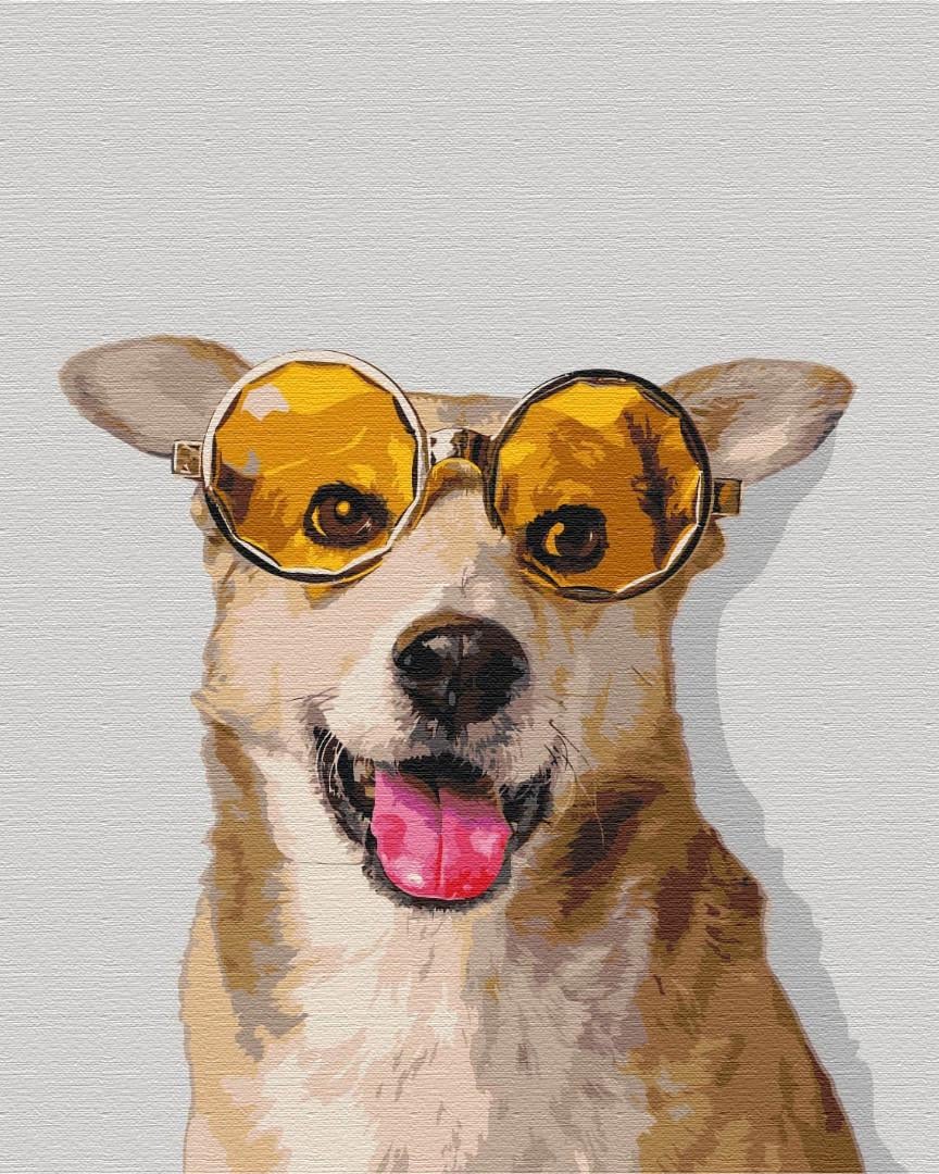 Картина по номерам Brushme Корги хипстер 40х50 см (BS52094)