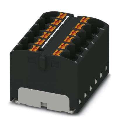 Розподільний блок Phoenix Contact PTFIX 12X4 BK 450В 32A Push-in Чорний (3273826)