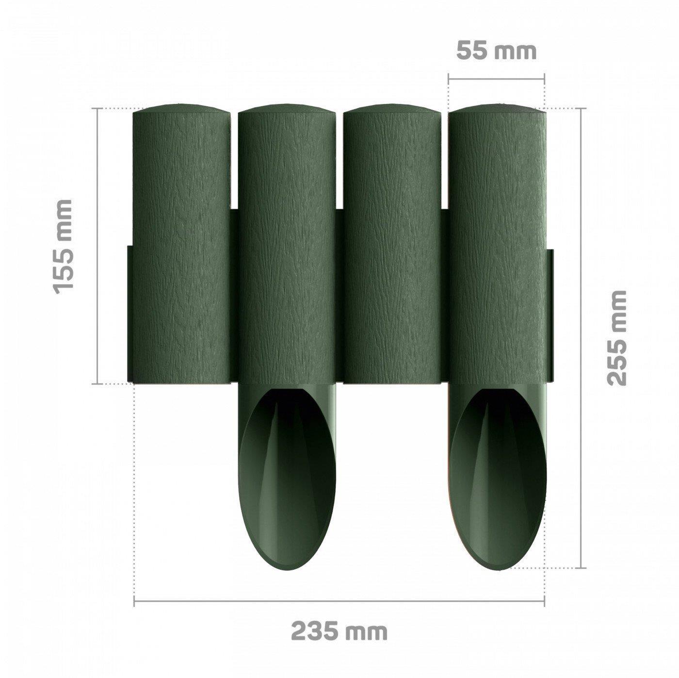 Газонна огорожа Cellfast STANDARD 2,3 м 4 елементи Зелений (34-042) - фото 5