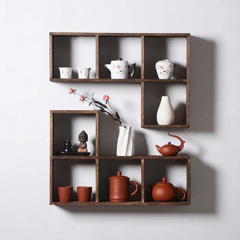 Полка настенная из дерева Сантек 5 Капучино (НСП-509609)