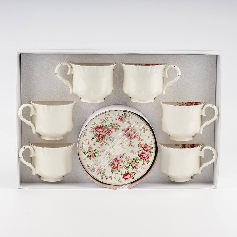 Набор чашек с блюдцами Королевский сад 260 мл на 6 персон (90907)