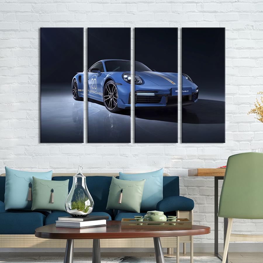 Картина на холсте Потрясающий суперкар Porsche 911 Turbo S 89x53 см (1387-41)