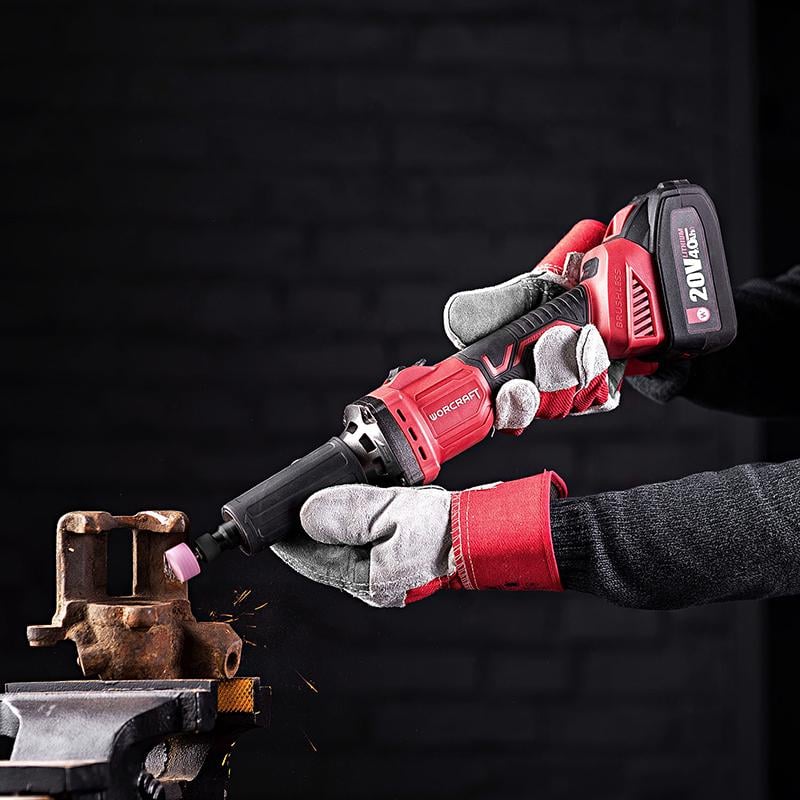 Шліфувальна машинка акумуляторна безщіткова Worcraft CDG-S20LiB з акумулятором 4А і зарядним патрон 0,6 мм (43232) - фото 12