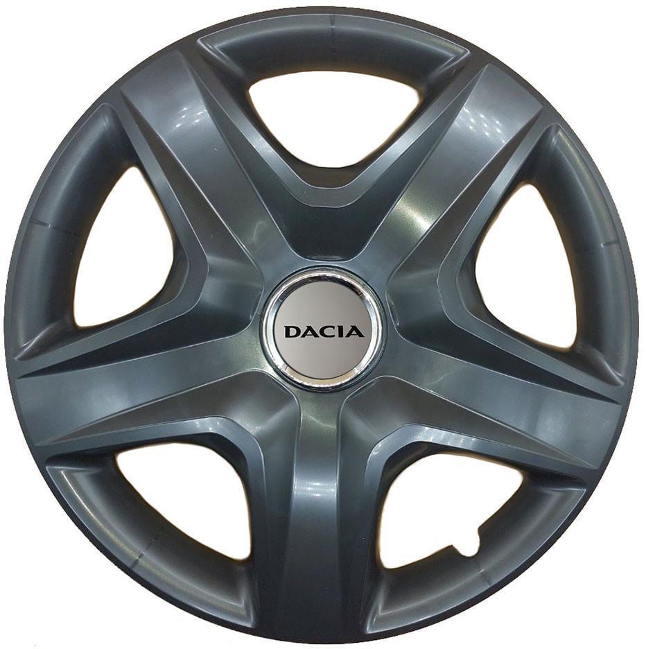 Колпаки с логотипом SJS Dacia 418 R16 4 шт. Черный (31005883)