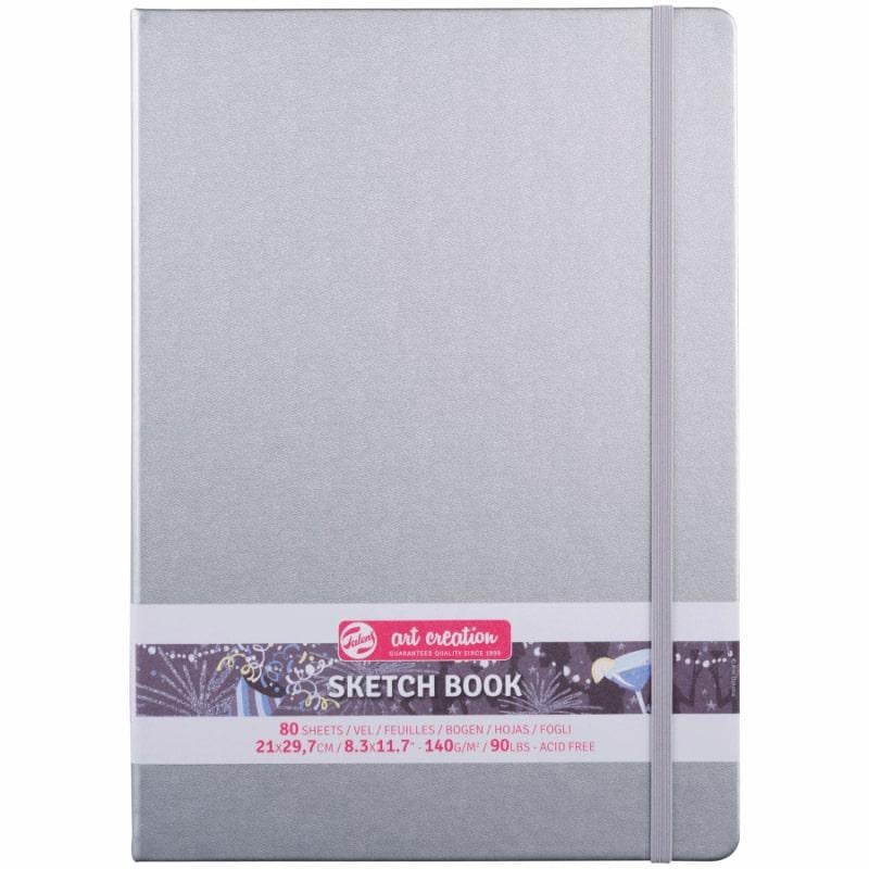 Альбом для графики Royal Talens Art Creation твердый переплет 140 г/кв. м 80 л. А4 Shiny Silver (9314043M) Альбом для графики Royal Talens Art Creation твердый переплет 140 г/кв. м 80 л. А4 Shiny Silver (9314043M)