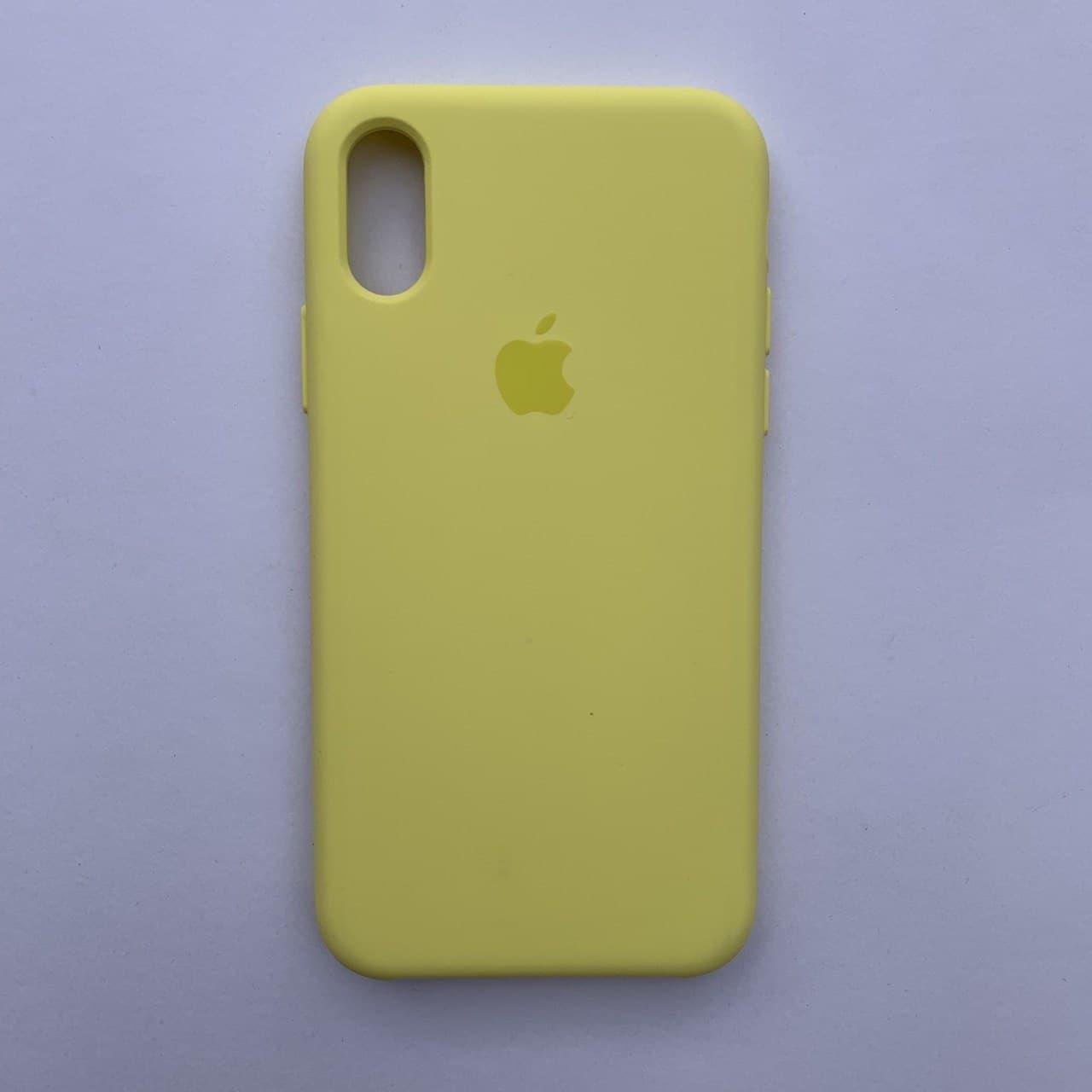 Чехол Silicone Case для Apple iPhone X, XS Lemonade