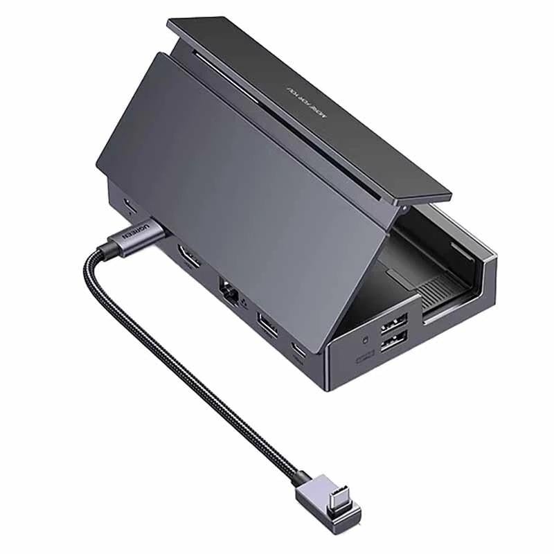 Док-станція UGREEN CM800 9in1 USB-C Output 1хDP 1хUSB-C 3хUSB-A 1хRJ45 1хSD Card Slot 1хTF Card Slot Space Gray (UGR-55733)